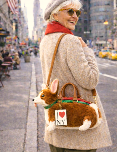 Vendula Tasche New York City Corgi Grab Bag - der "HOT-DOG" aus New York