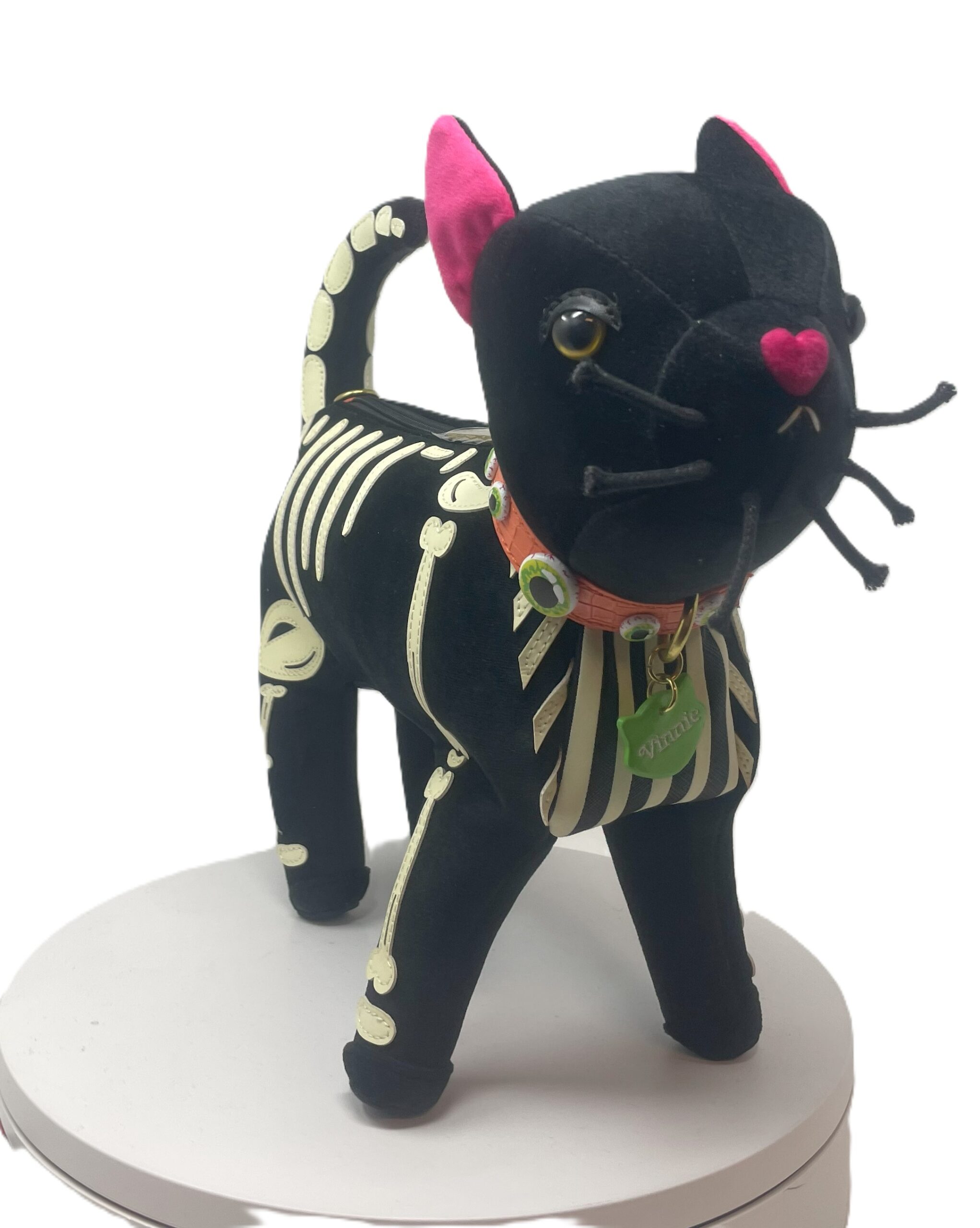 Vendula I-Scream Parlour Skeleton Vinnie Cat Bag (leuchtend) zauberhafte Katzentasche