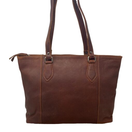 Die LederArt Schultertasche - ein stilvoller Klassiker aus dem Hause Dernier in braun
