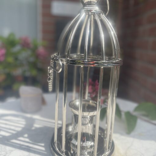 Deko-Vogelkäfig aus Aluminium – Stilvoller Kerzenständer mit Charakter