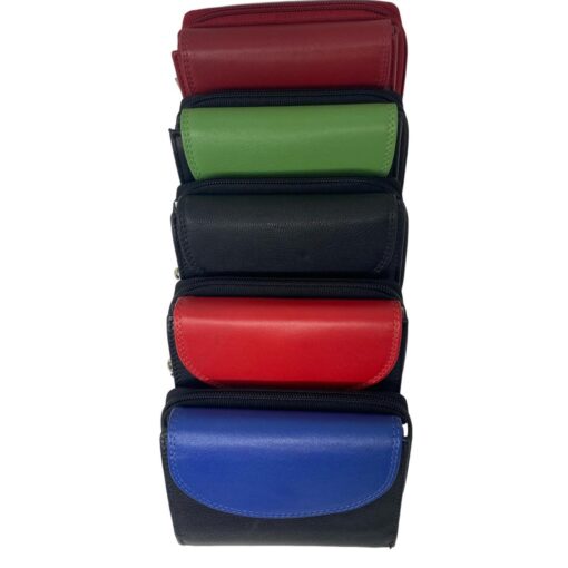 der robuste Nappa Lux Geldbeutel  - in den Farben: rot, schwarz, schwarz-blau, schwarz-rot, schwarz-grün ..unsere Lieblingsbörse