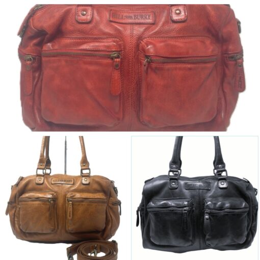 Lieblingstasche Hill-Burry große  Umhängetasche im Shabby-Look (Waschleder) in 3 Farben