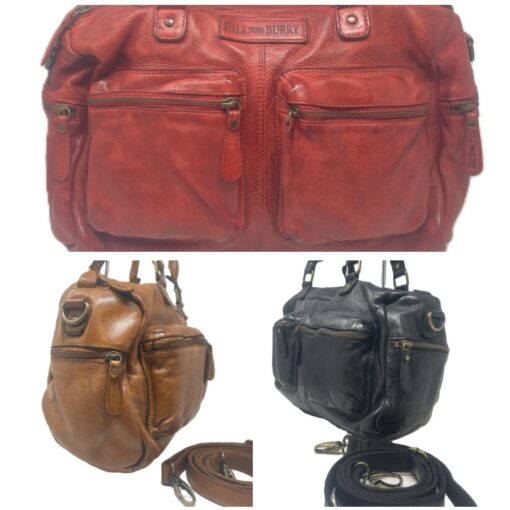 Lieblingstasche Hill-Burry große  Umhängetasche im Shabby-Look (Waschleder) in 3 Farben