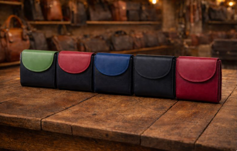 der robuste Nappa Lux Geldbeutel  - in den Farben: rot, schwarz, schwarz-blau, schwarz-rot, schwarz-grün                                          ...unsere Lieblingsbörse