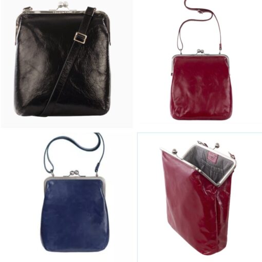 LOLA BT2 Schulter- und Umhängetasche blau, rot und schwarz aus dem Hause Volker Lang