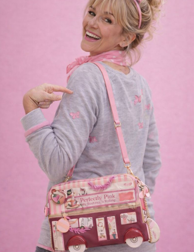 Vendula London – Perfectly Pink Afternoon Tea Bus Pouch Bag